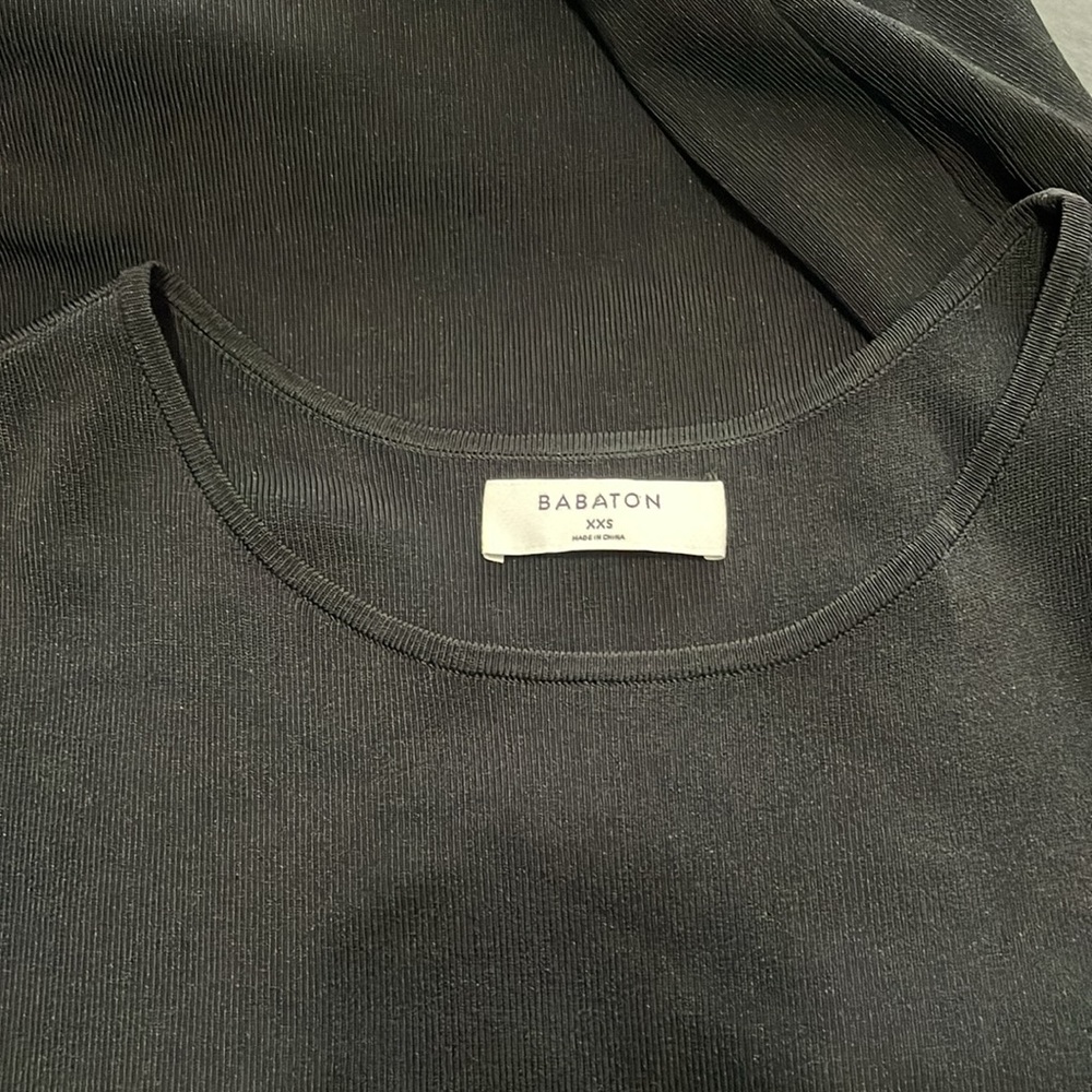 NWOT Aritzia Babaton Body-con Elegant Black Sleeveless Dress Size XXS - Picture 10 of 13